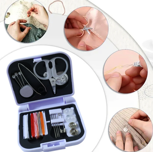 Compact Sewing Kit with Storage Box for Home (1 Set with Box)