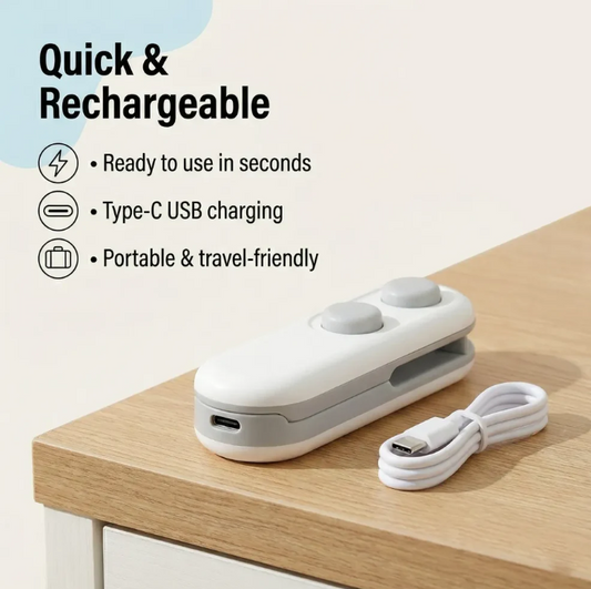 Mini Bag Sealer, 2 in 1 Seal & Cutter Heat Sealers