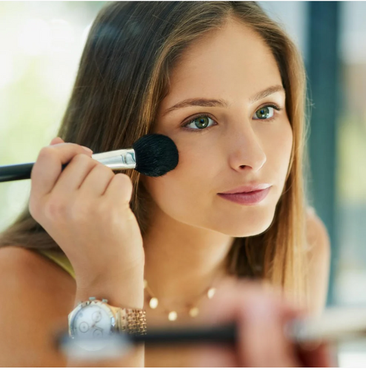 4 in 1 Portable Makeup Brush Set with Storage Pouch