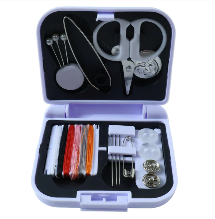 Compact Sewing Kit with Storage Box for Home (1 Set with Box)