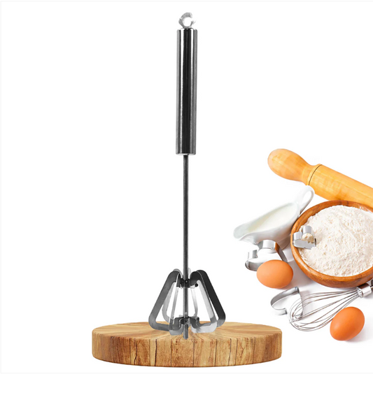 Hand Push Mixer, Egg Whisk, Stainless Steel Blender (1 Pc)